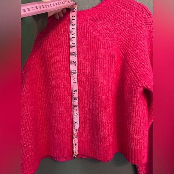 Torrid Vegan Cashmere Cropped Cardigan Sweater Hot Pink - Picture 9 of 13